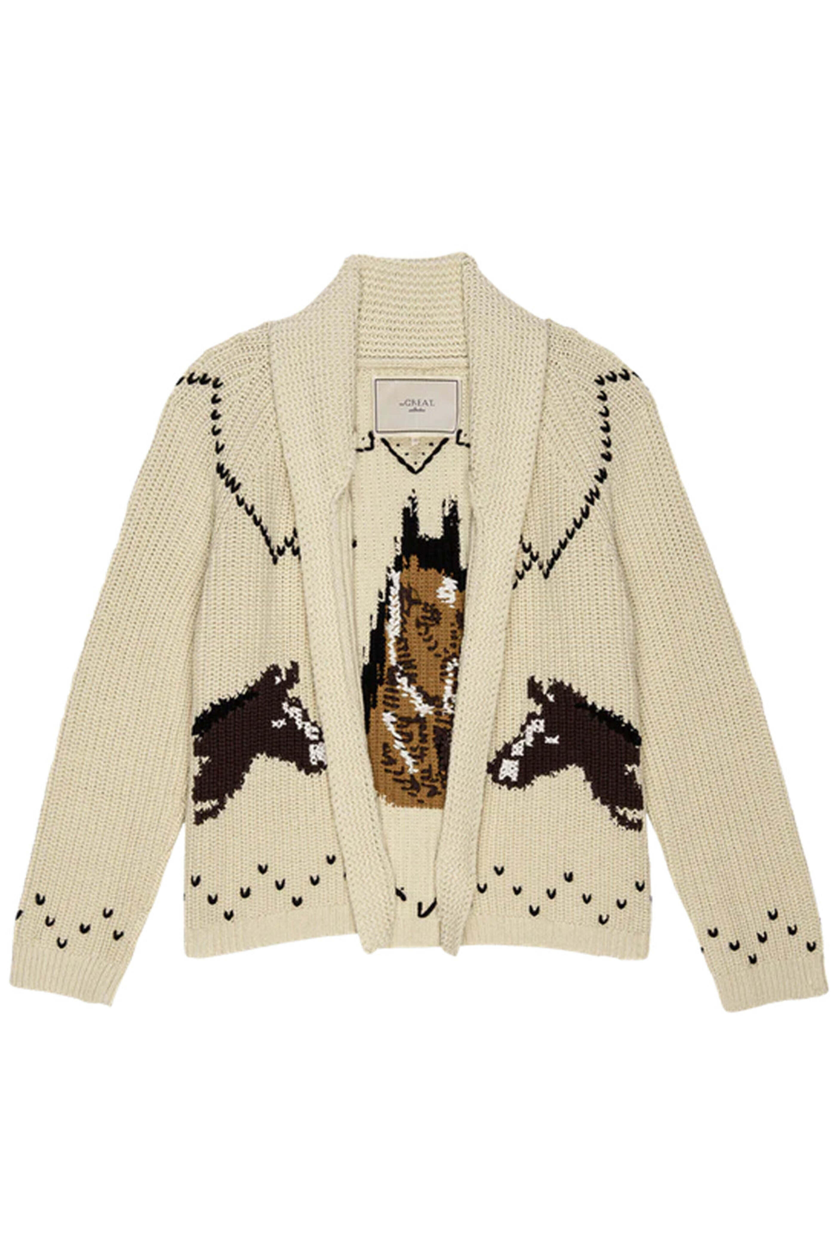 The Great - The Horse Lodge Cardigan in Cream
