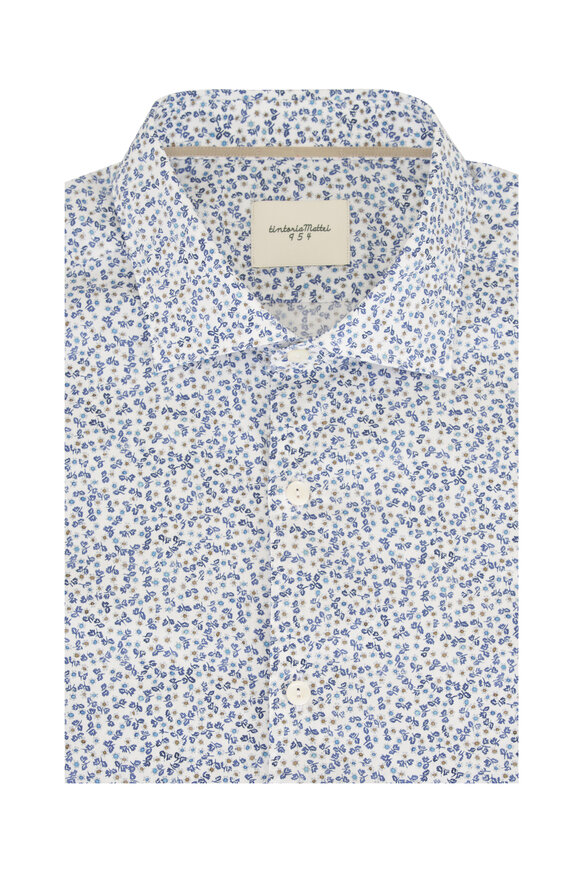 Tintoria White Miro Floral Sport Shirt