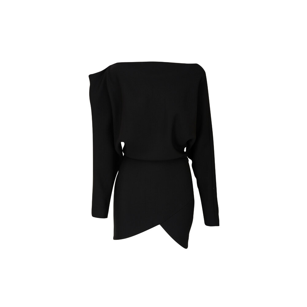 Khaite - Black Juniper Batwing Mini Dress | Mitchell Stores