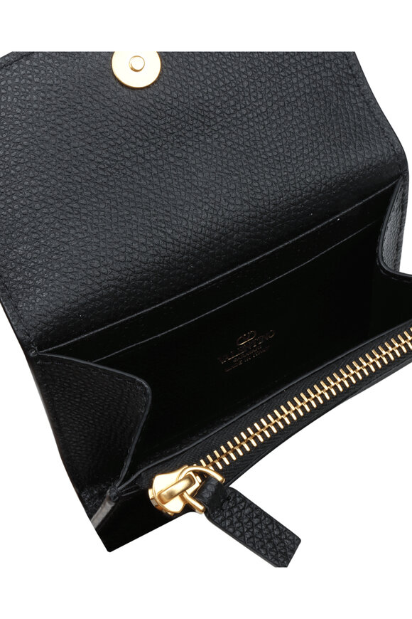 Valentino Garavani VLogo Nero Business Flap Card Case - view 3