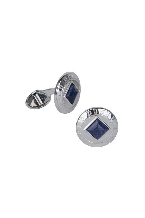 Dunhill - Blue Mother Of Pearl Coin Cuff Links 