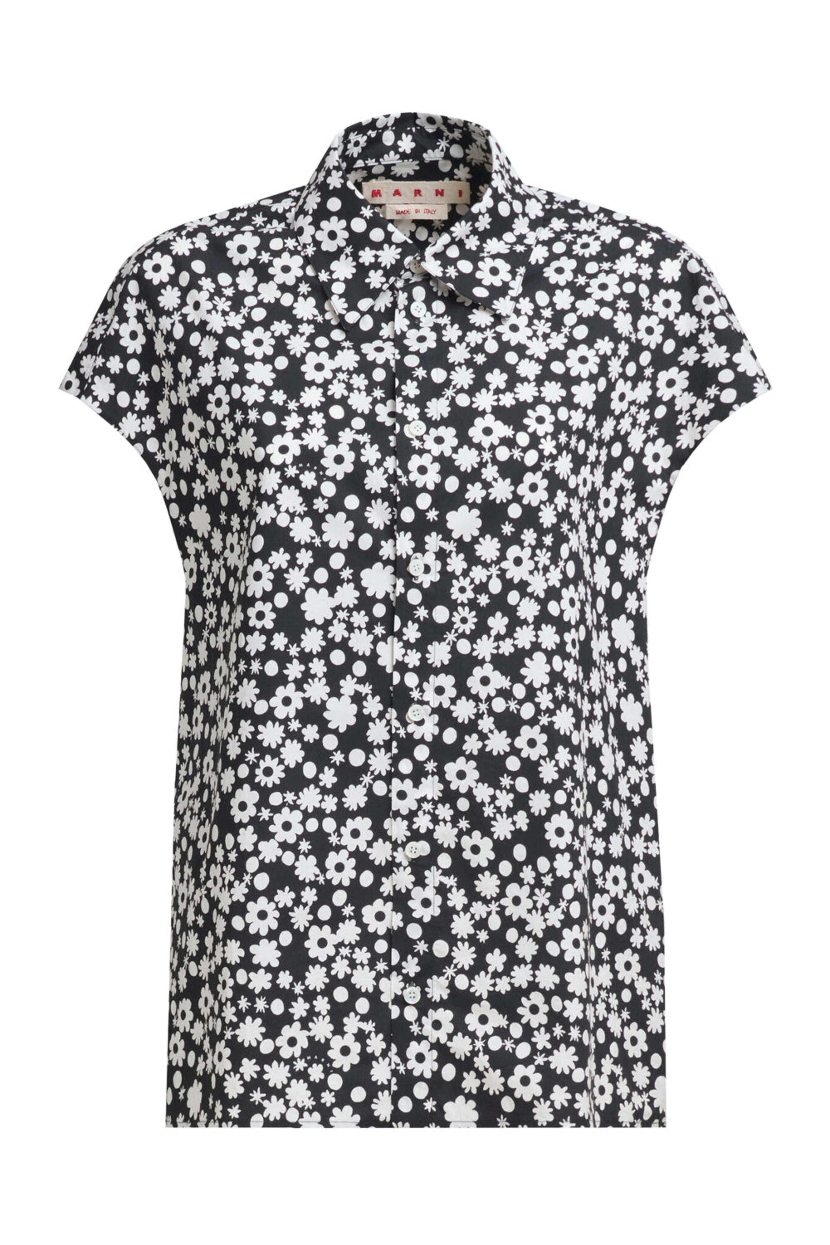 MARNI 25SSボクシーシャツ Pop Fields モチーフ　花柄シャツ MARNI - MARNI 25SSボクシーシャツ Pop Fields モチーフ 花柄