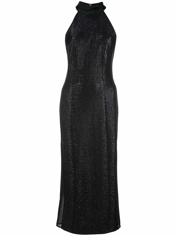 Galvan - Midnight Blue Halter Dress