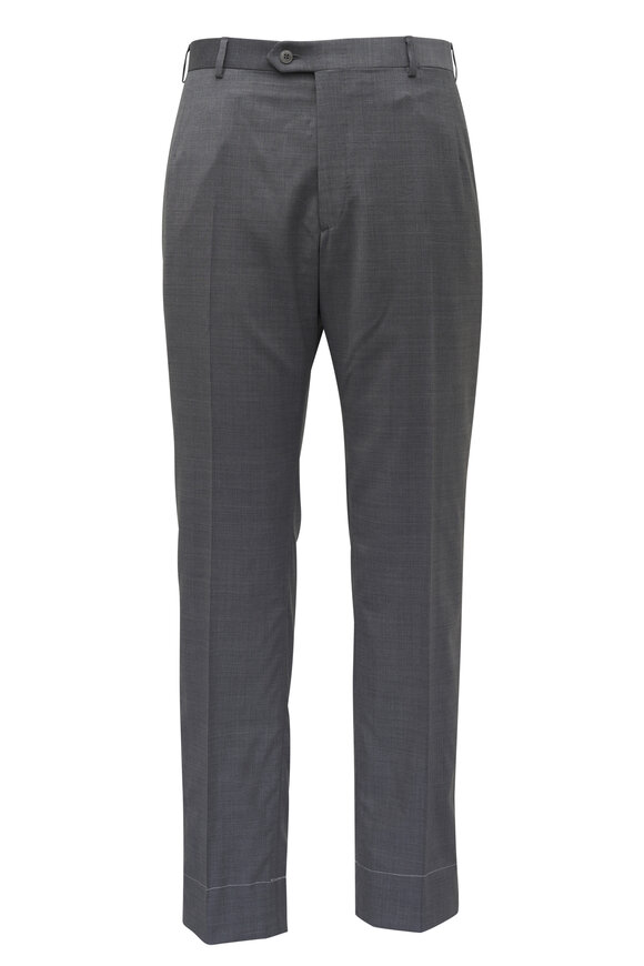 Brioni Dark Gray Wool Pant