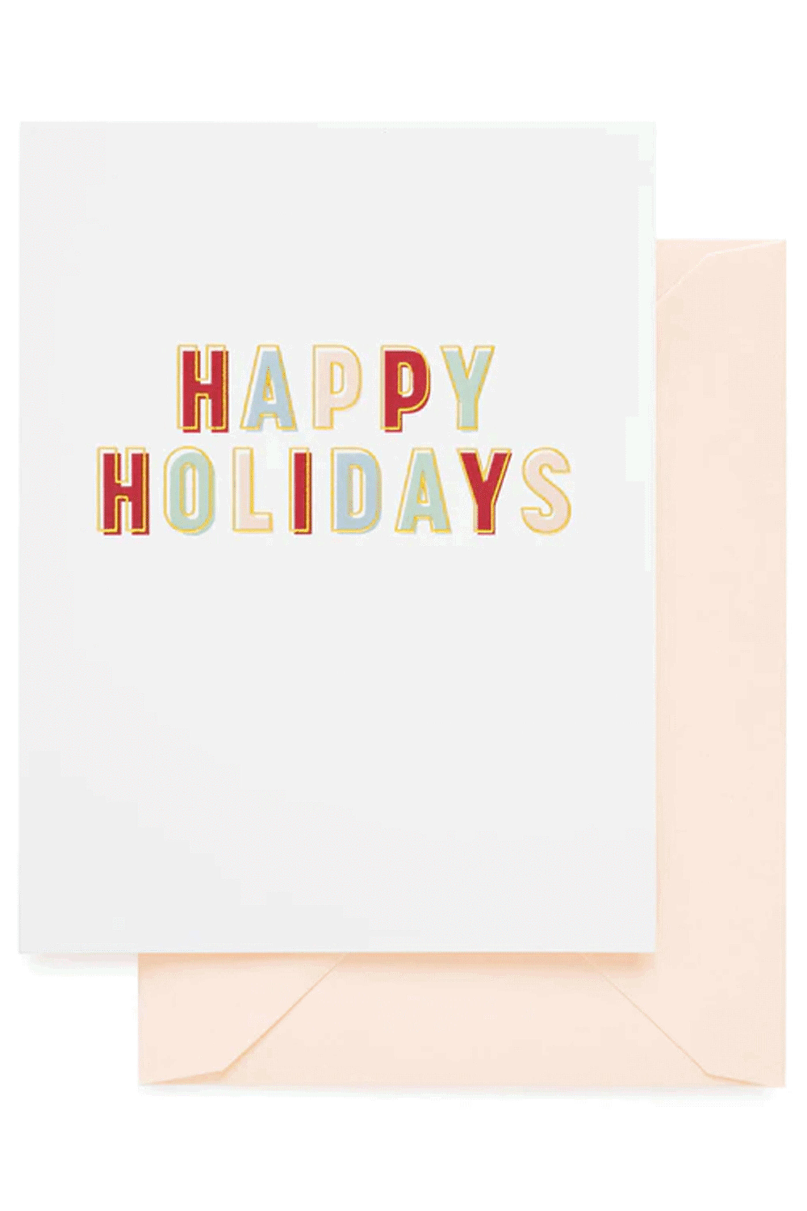 Sugar Paper - Colorful Happy Holidays Card