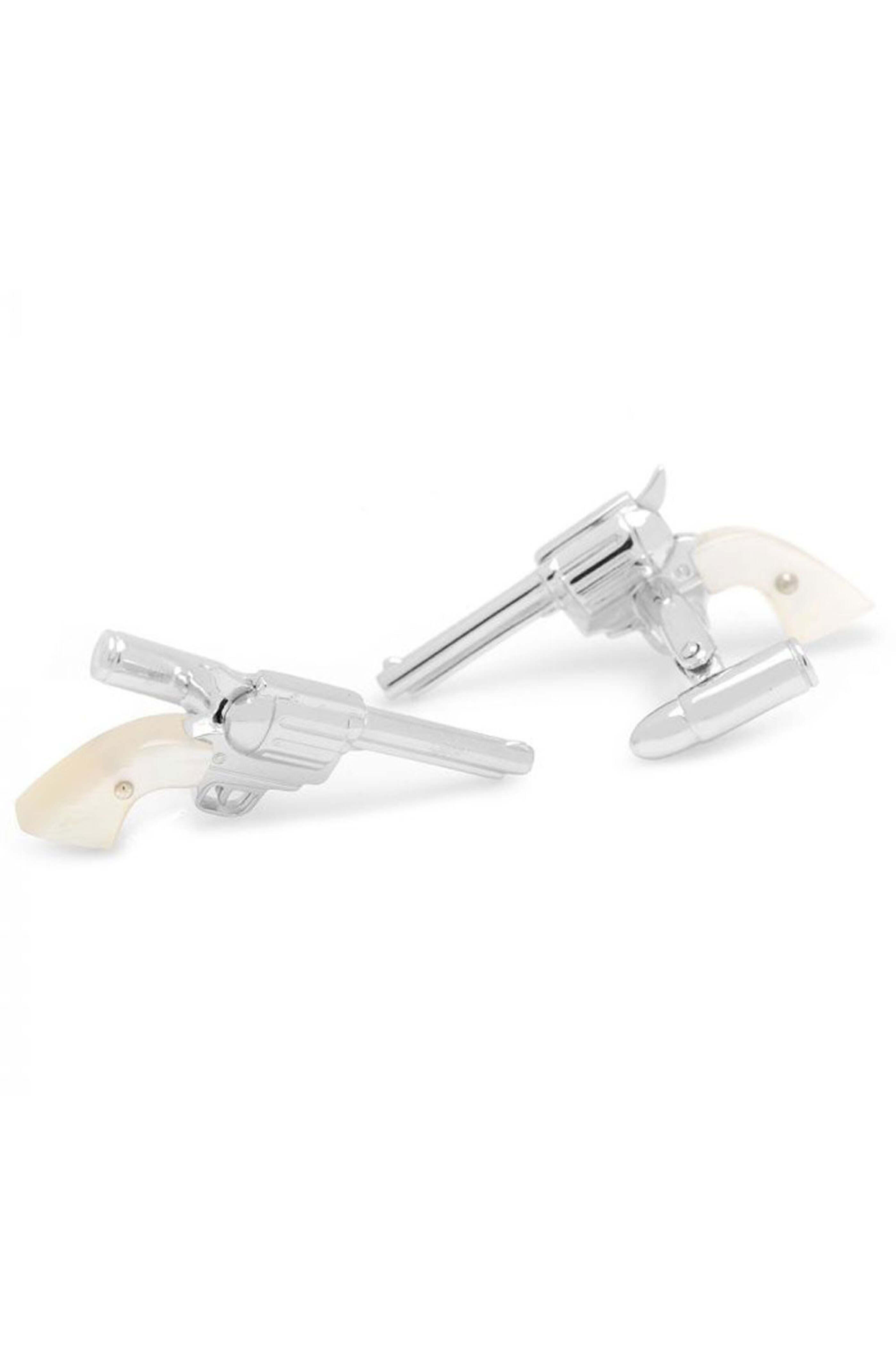 Jan Leslie - Sterling Silver and Pearl Colt 45 Cufflinks