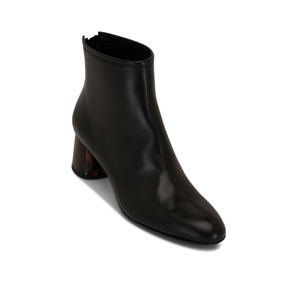 AGL Veta Percious Black Leather Bootie 55mm Mitchell Stores