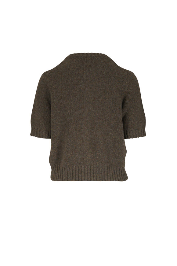Khaite Nora Artichoke Short Sleeve Cardigan - view 2
