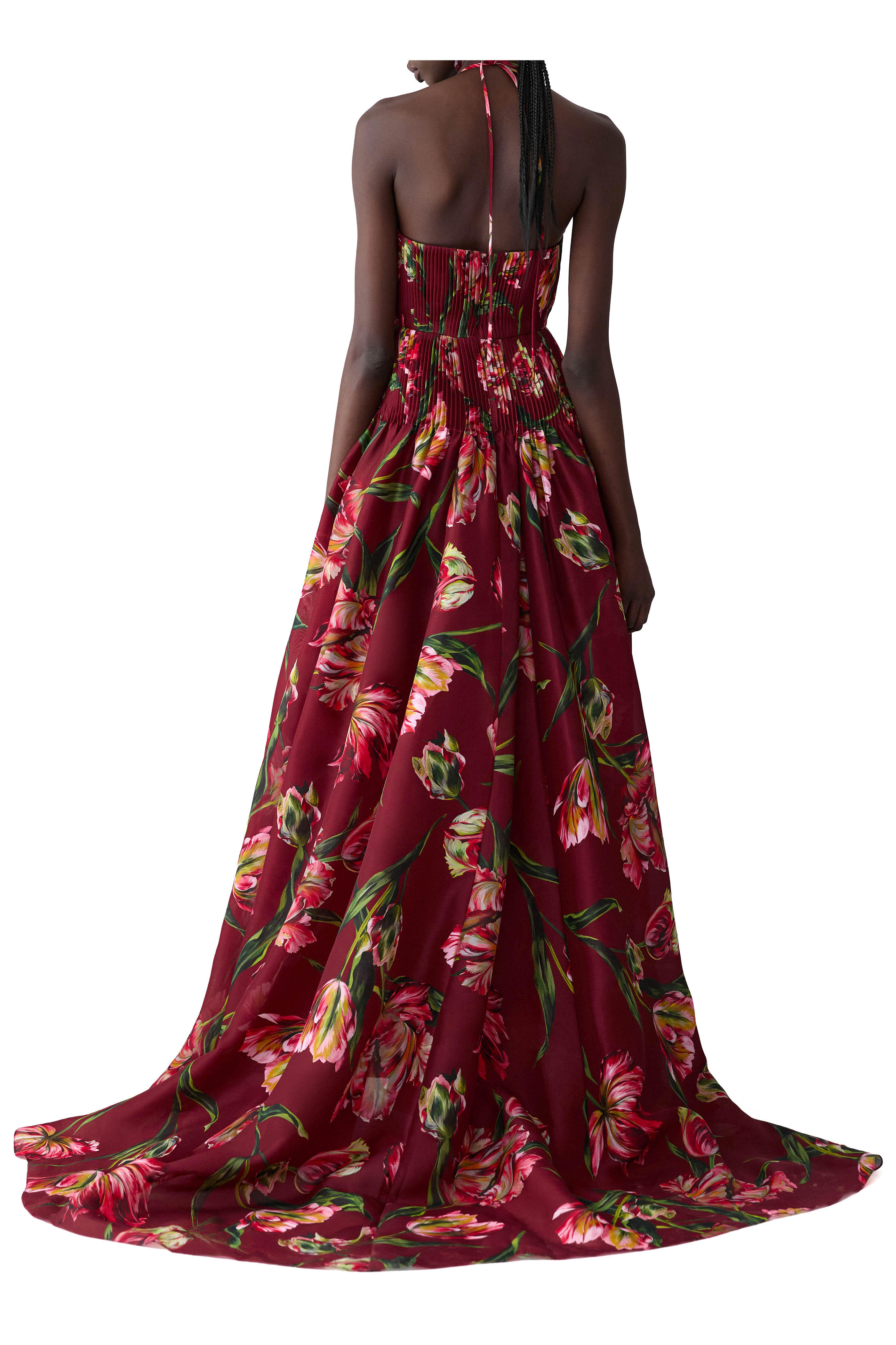 Carolina Herrera - Garnet Multi Tulip Print Gown