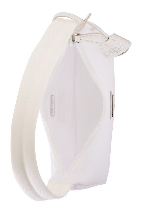 Prada - Tess White Re-Edition Nylon Mini Shoulder Bag