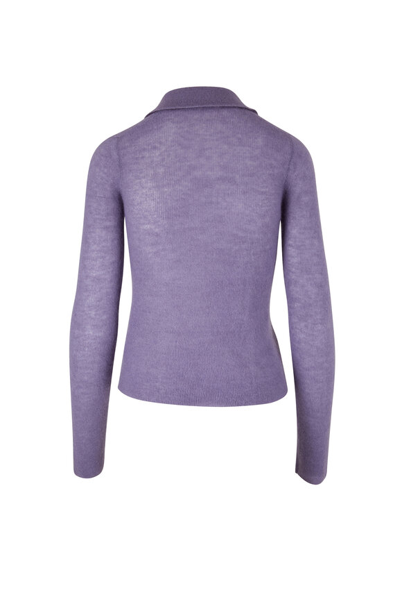 Vince - Mauve Iris Henley Polo Pullover