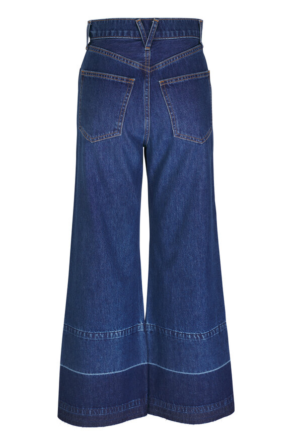 Veronica Beard - Taylor Bright Blue Released Hem Jean 