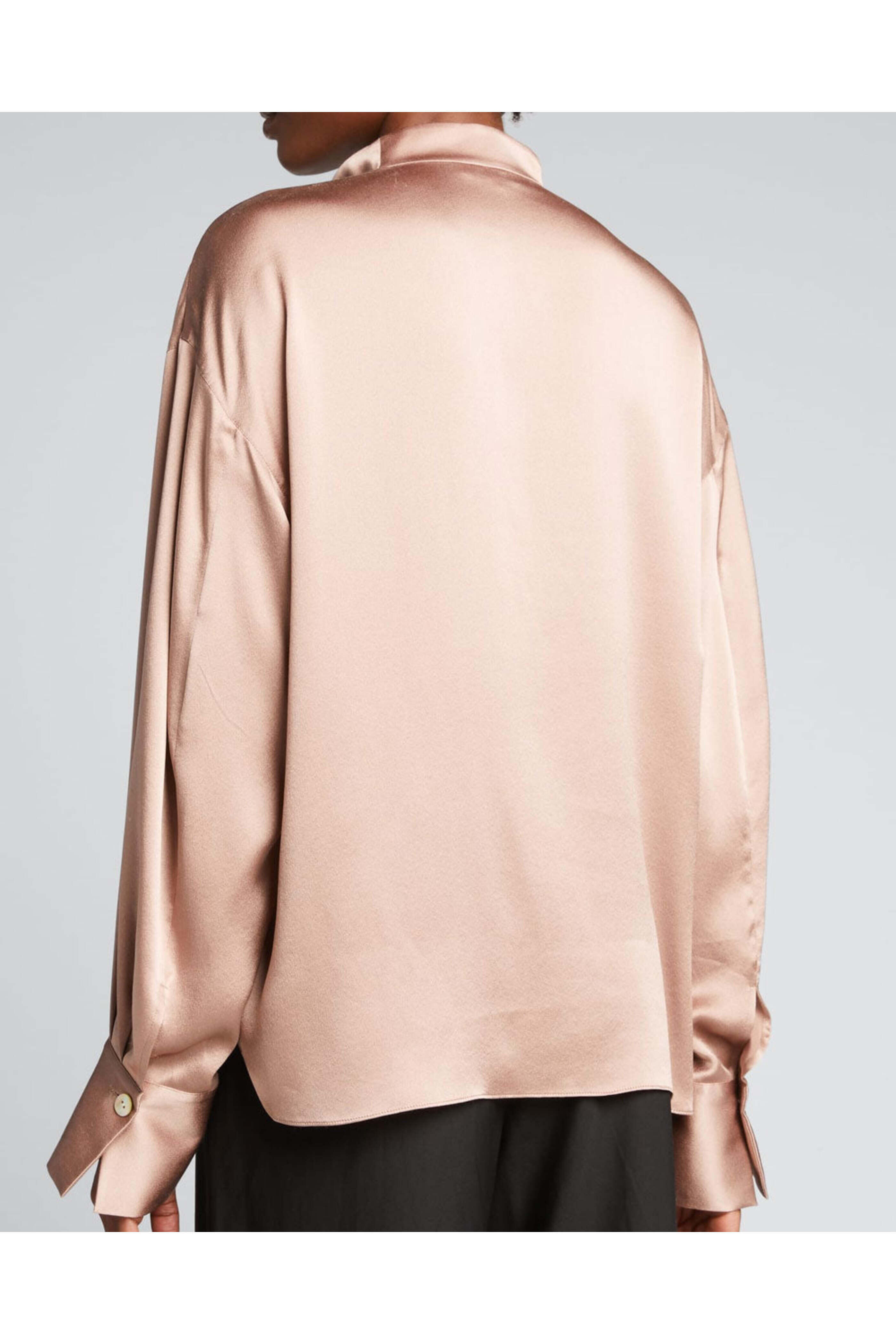 Vince - Light Brown L/S Slit Neck Top