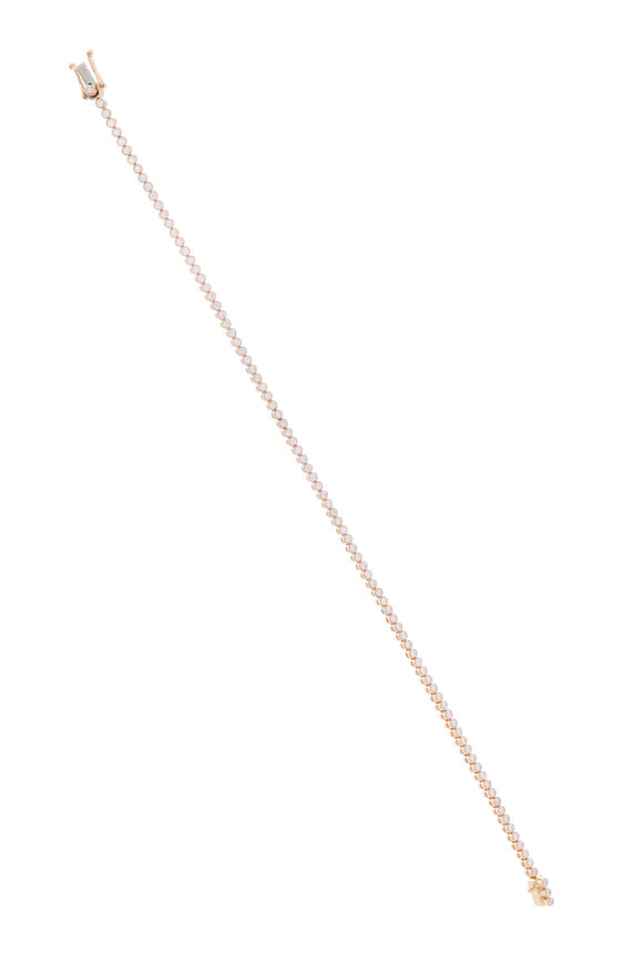 Paul Morelli Pink Gold Stitch Diamond Bracelet