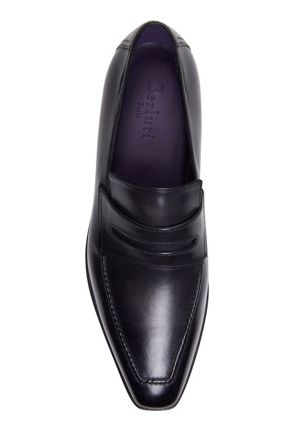 Berluti - Andy Démesure Nero Grigio Leather Loafer