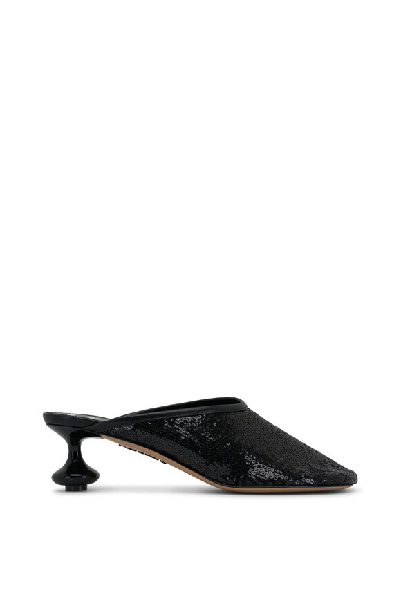 Loewe - Toy Black Sequin Mule, 45mm