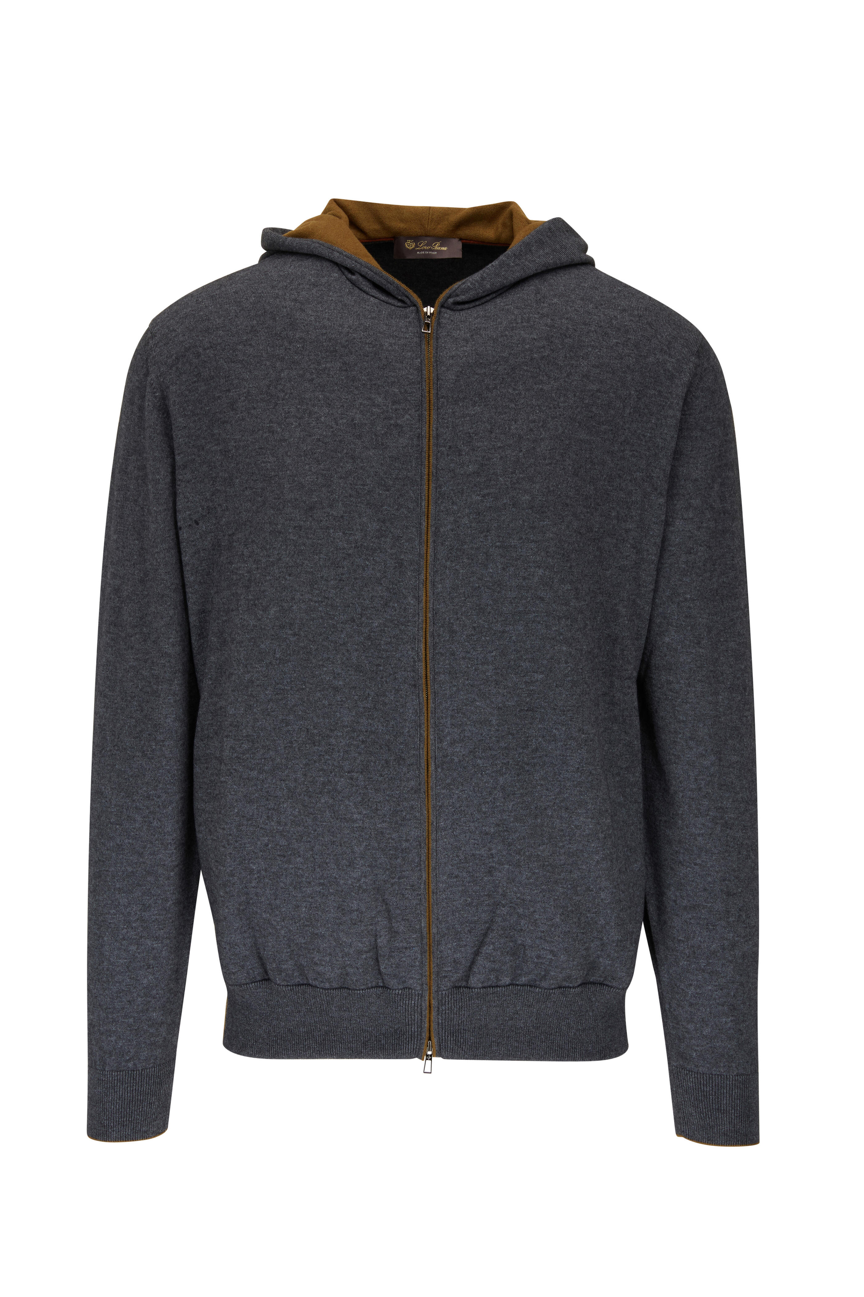Loro Piana men's grey cashmere Mountain Collection set of