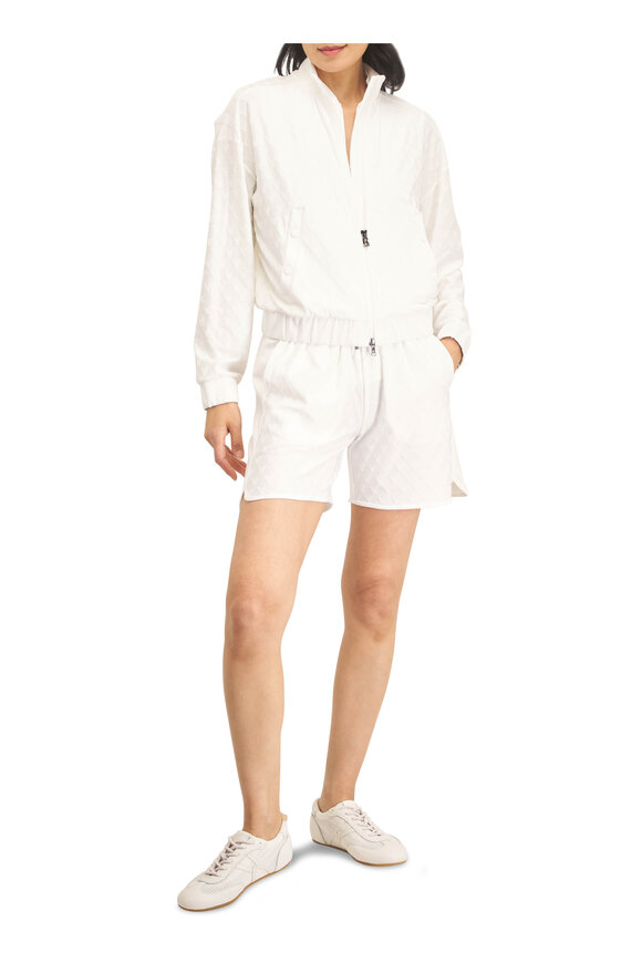 Veronica Beard Riviera White Mesh & Leather Sneaker - view 2