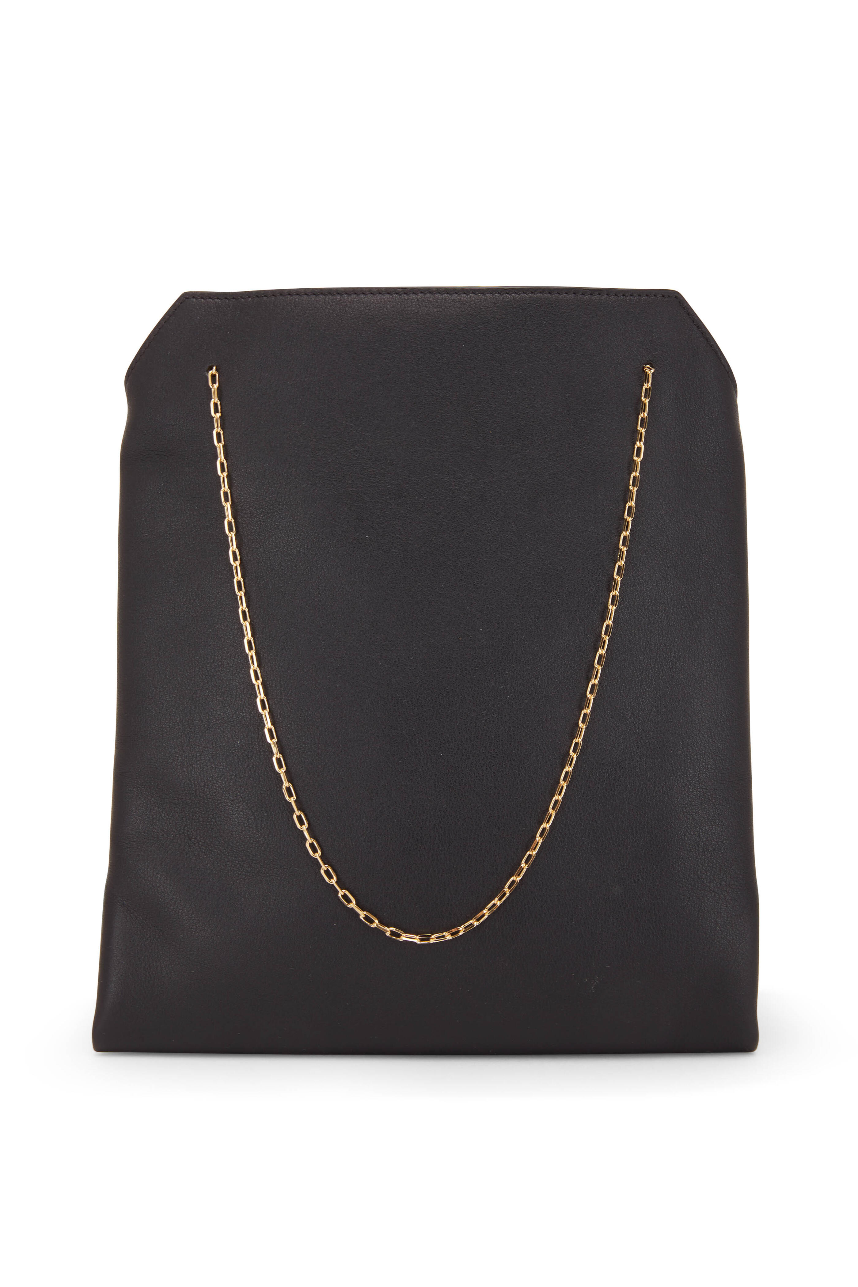 The Row Small Lunch Black Leather Chain Bag Mitchell Stores