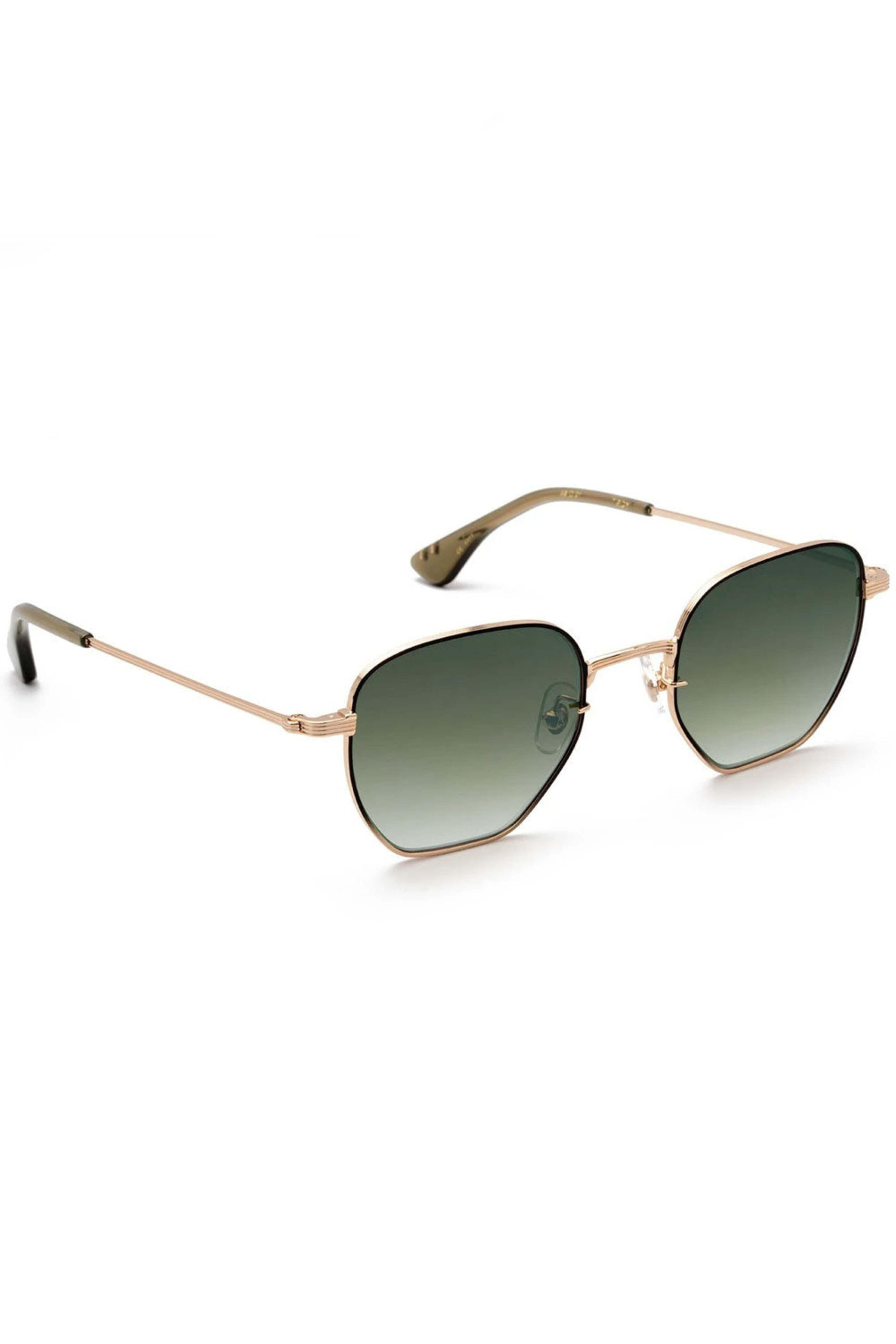 Krewe - Faded Mirror Troy Sunglasses in Matte Black