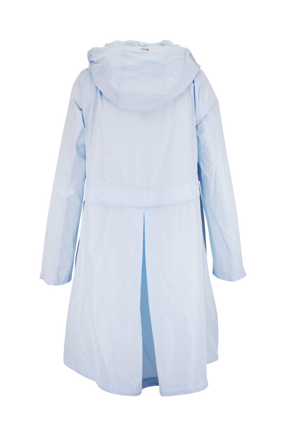 Herno Light Blue Techno Taffeta Coat - view 3
