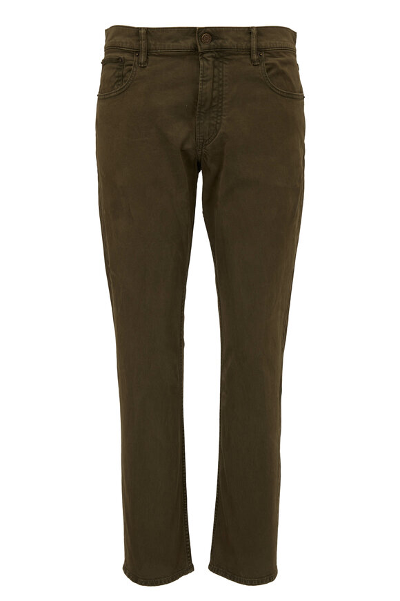 Ralph Lauren Purple Label - Olive Five Pocket Slim Fit Jean