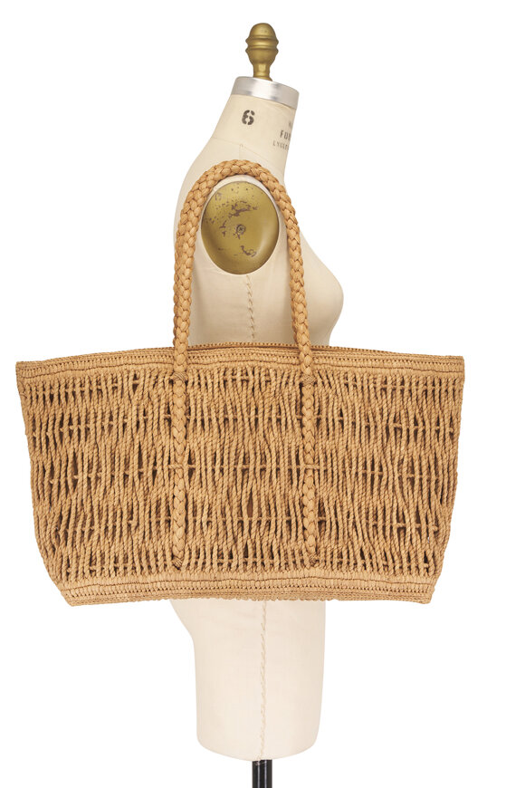 The Row Georgica Thé Woven Raffia Tote Bag - view 5