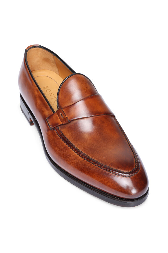 Bontoni Borbone Cognac Leather Loafer - view 1