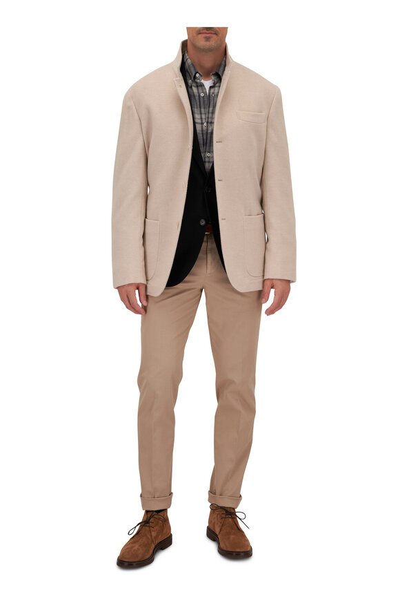 Brunello Cucinelli - Oat Cashmere Water-Resistant Jacket 