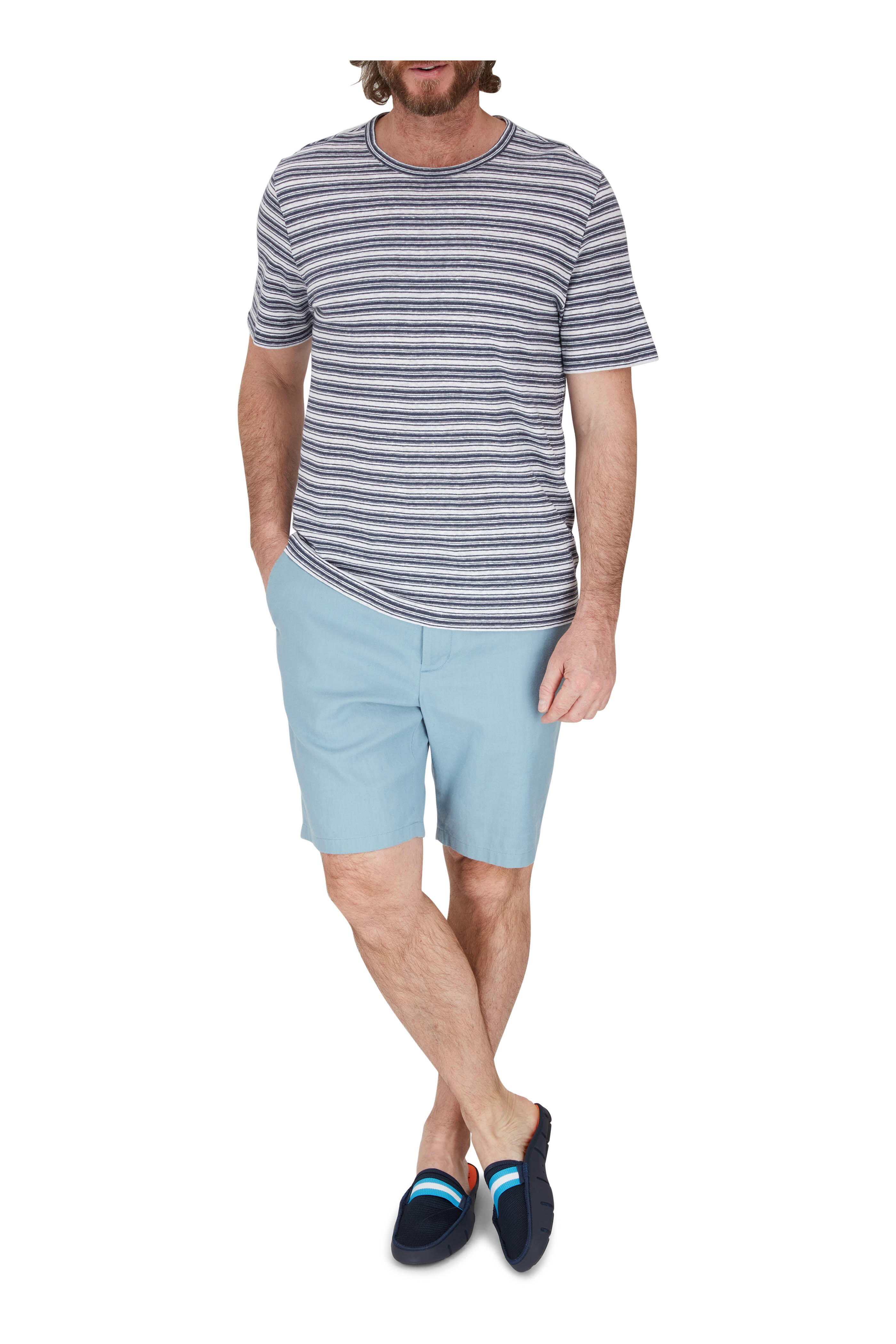 Swims - Navy Slide Loafer