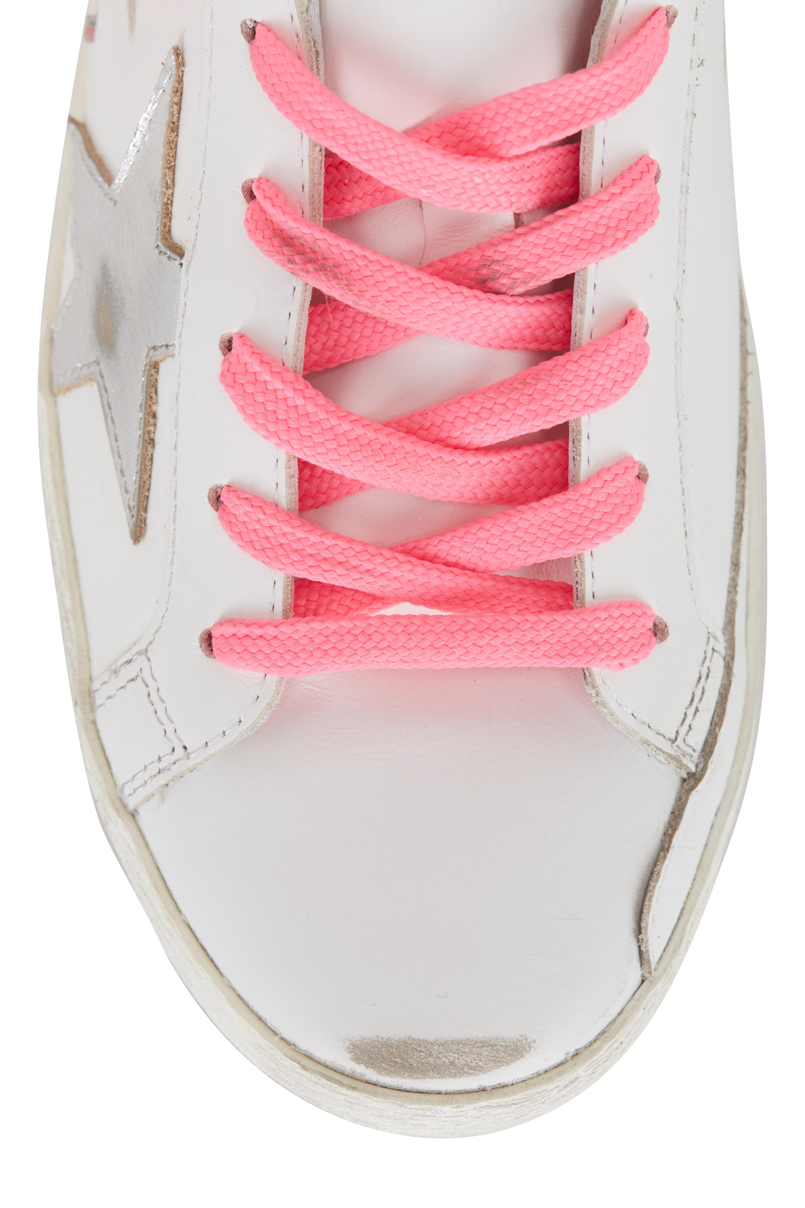 Golden Goose - Super-Star White Leopard Heel Low Top Sneaker