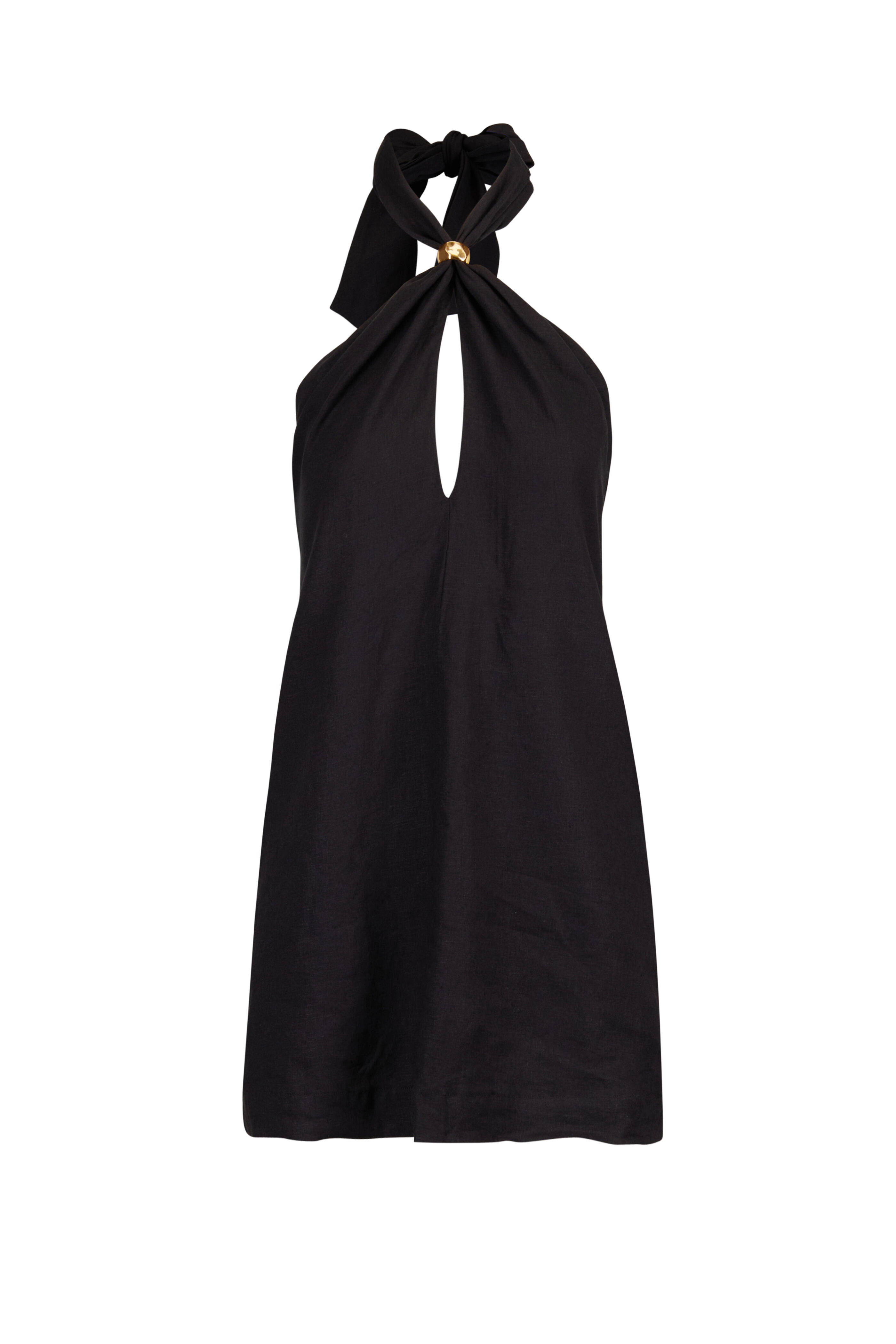 Vix Paula Hermanny - Aster Black Halter Mini Dress - view 1