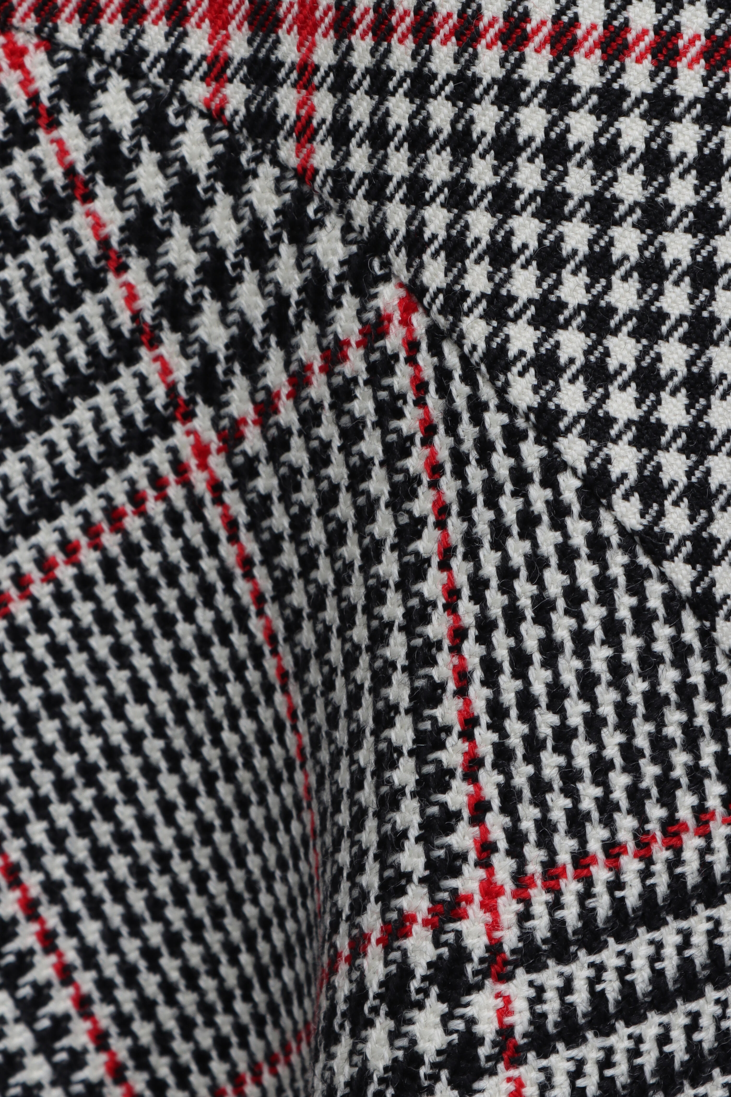 Akris Punto - Cream & Black Houndstooth Midi Dress