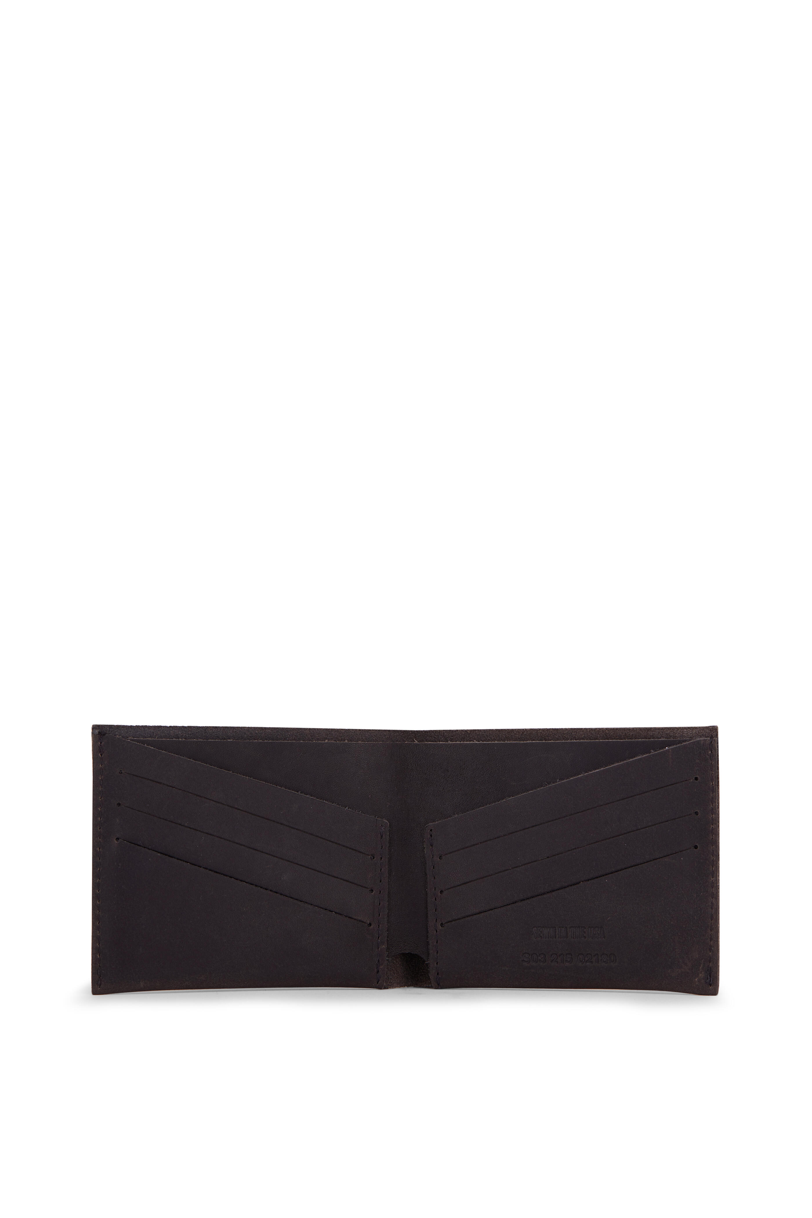 Shinola - Black Leather Utility Bi Fold Wallet