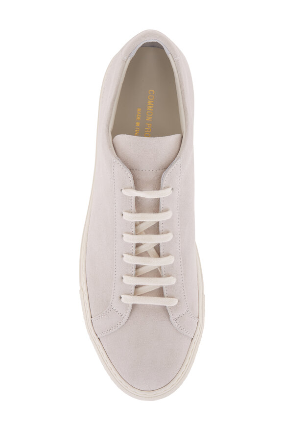 Common Projects - Achilles Light Gray Suede Sneaker