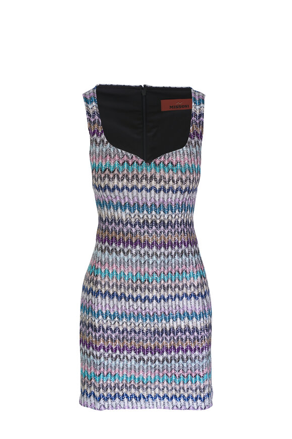 Missoni Chevron Rose Multi Mini Dress 