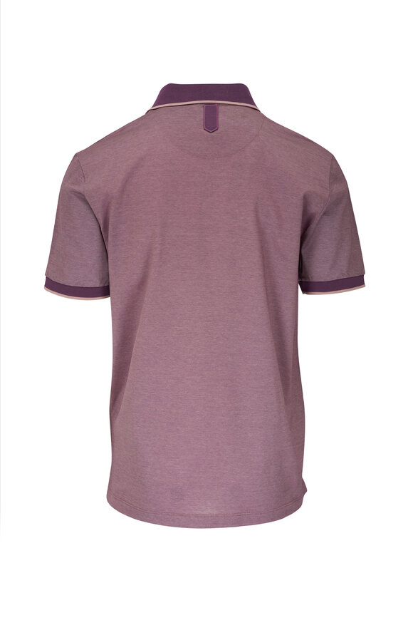 Canali - Purple & Pink Tipped Cotton Polo