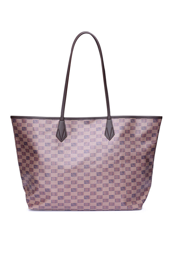 Moreau Paris Saint Tropez Chocolate Canvas Tote - view 2