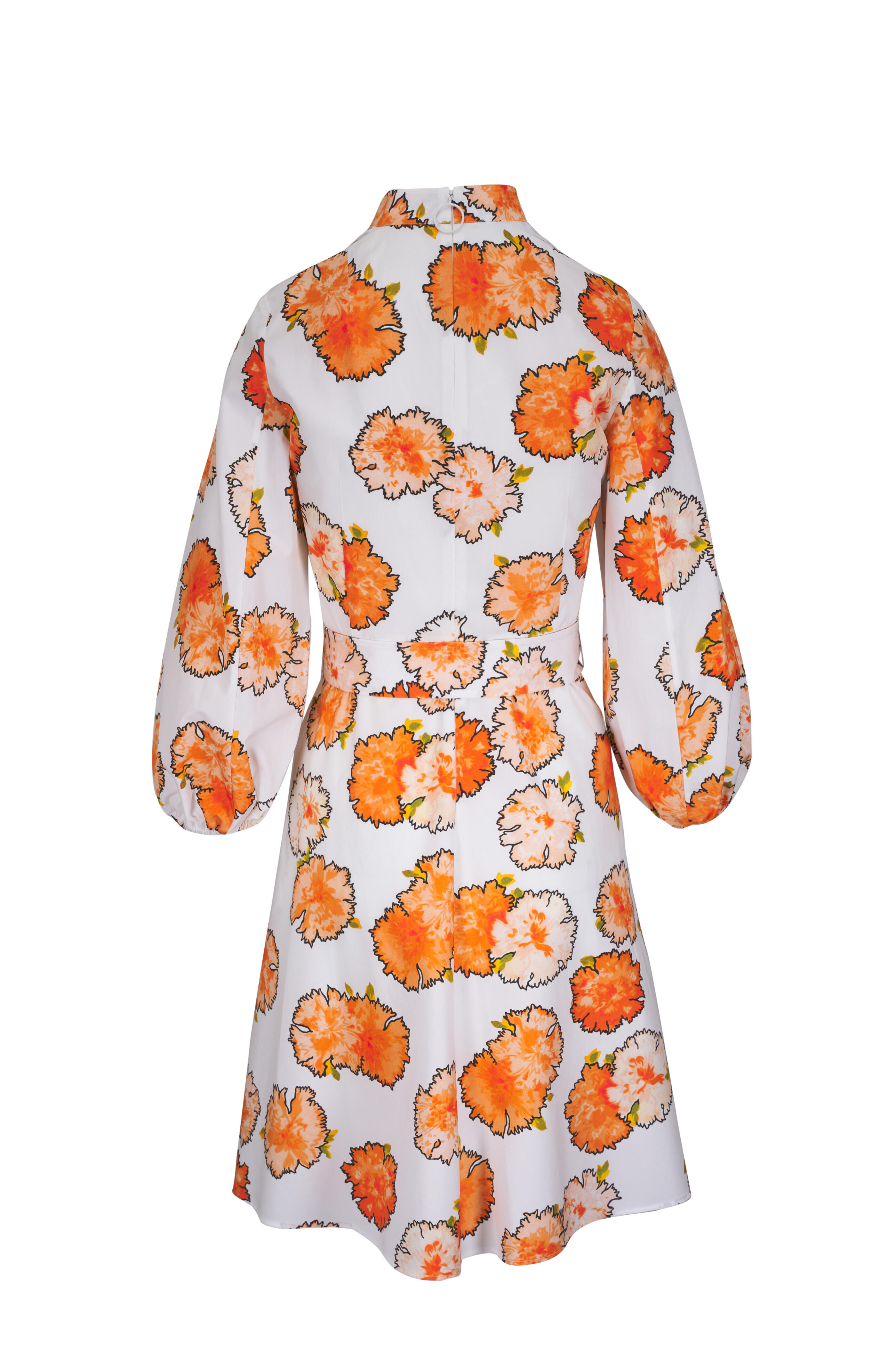 Akris Punto - Orange Multi Carnation Mini Dress