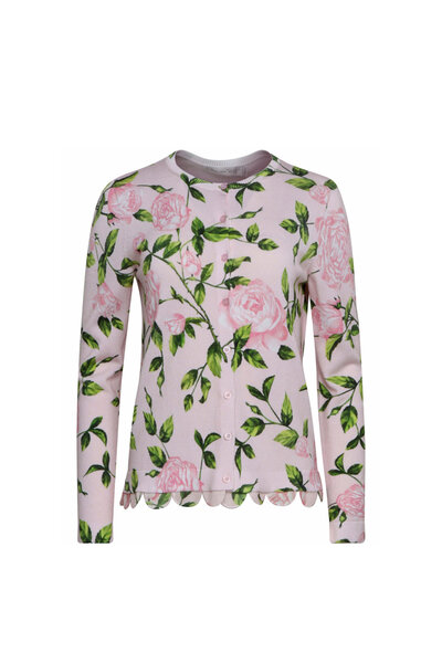 Loewe - Pink Embroidered Anagram Crop Sweatshirt