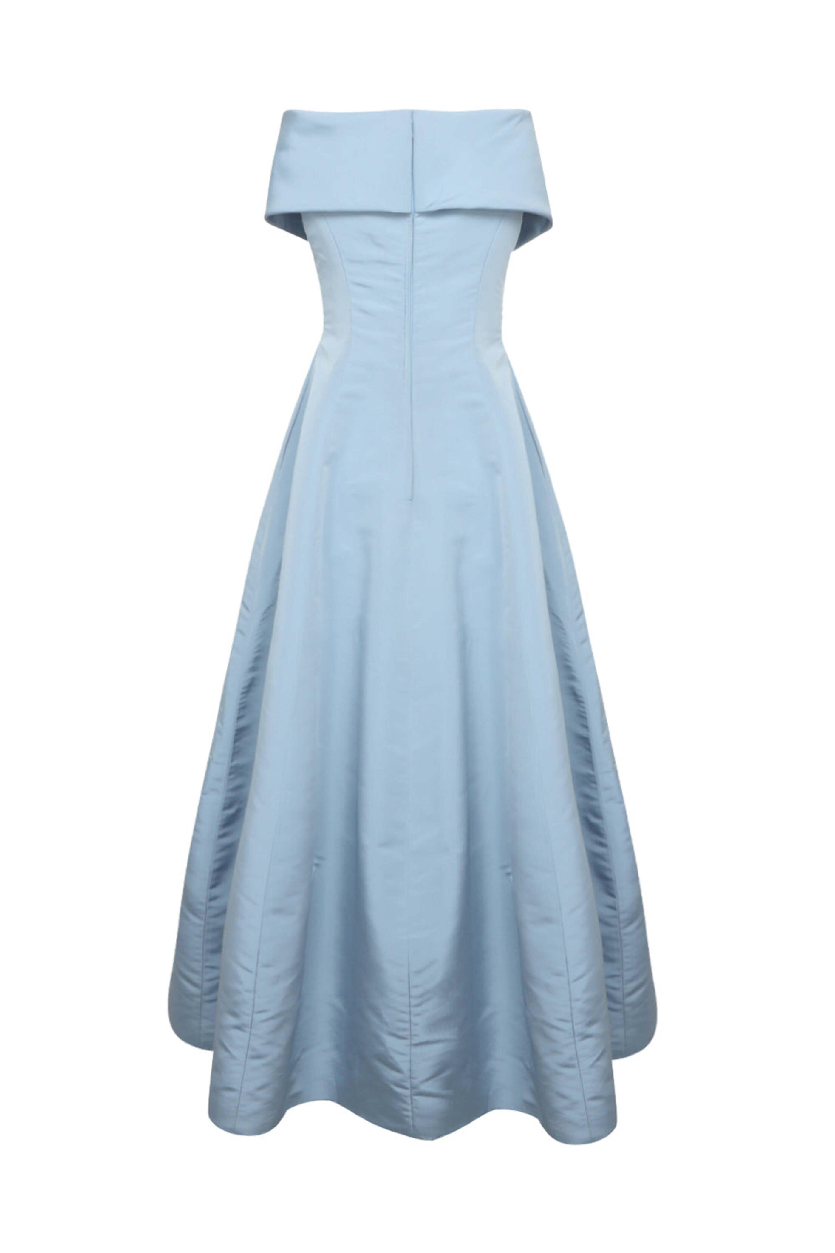 Catherine Regehr - Lake Blue Off The Shoulder Margaret Gown