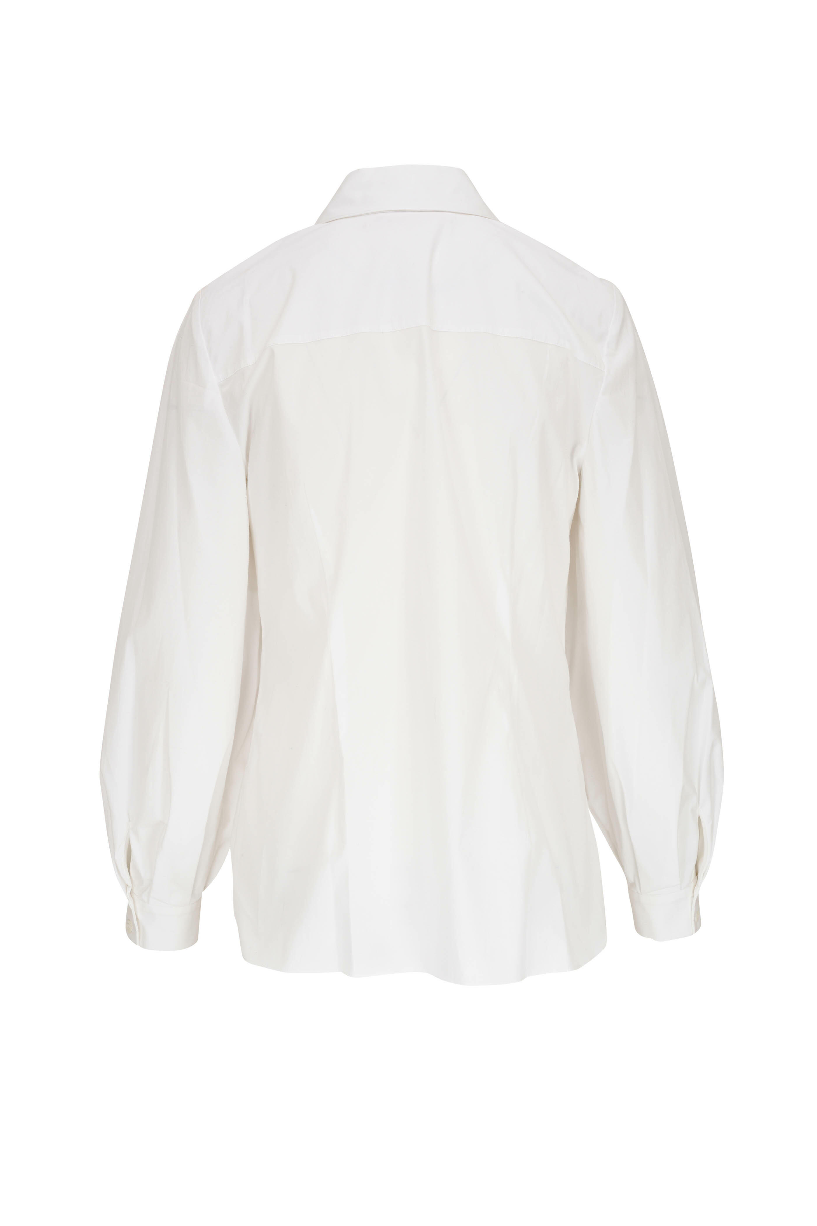 Carolina Herrera short-sleeve cotton shirt - Neutrals