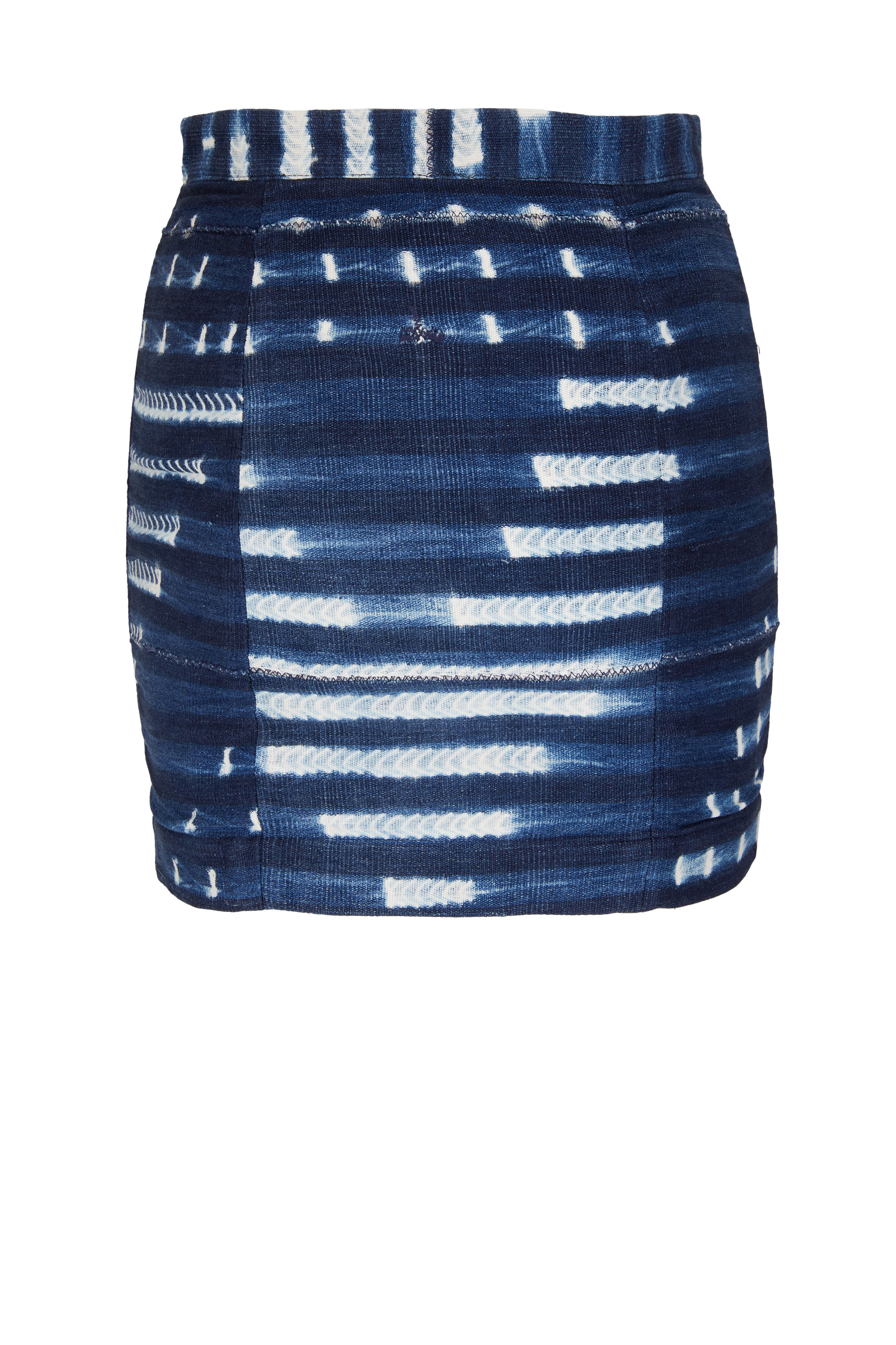 Studio 189 - Blue Printed Indigo Mini Skirt