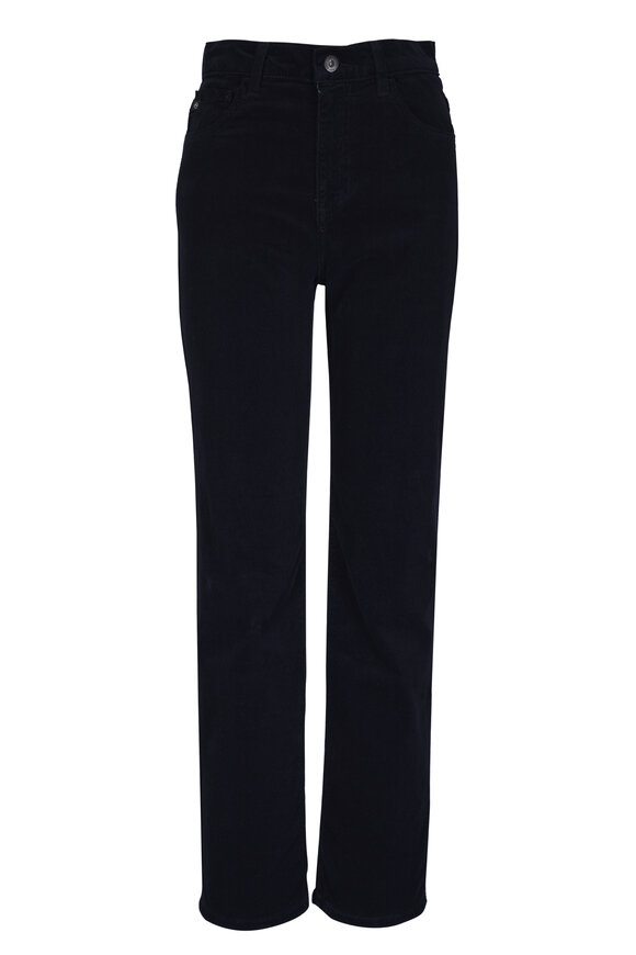 AG Brinley Black Corduroy Straight Leg Jean