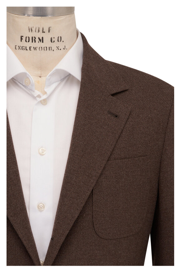 Brunello Cucinelli - Brown Wool, Silk & Cashmere Sportcoat