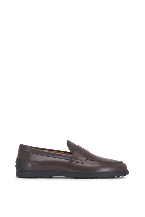 Tod's Gomma Dark Brown Leather Loafer - view 2