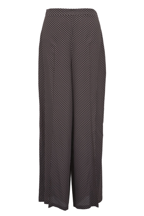 Michael Kors Collection - Black Slit Hem Bootleg Pant