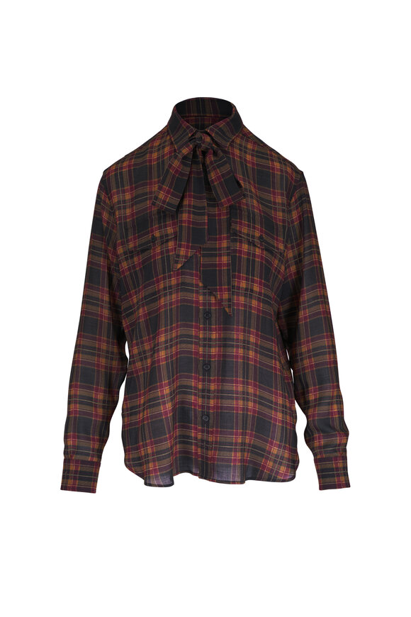 売れ筋商品|||イチ シャツ レディース トップス IHMARRAKECH - Blouse - raspberry wine flower IHMARRAKECH Women's Blouse with Floral Pattern and Button