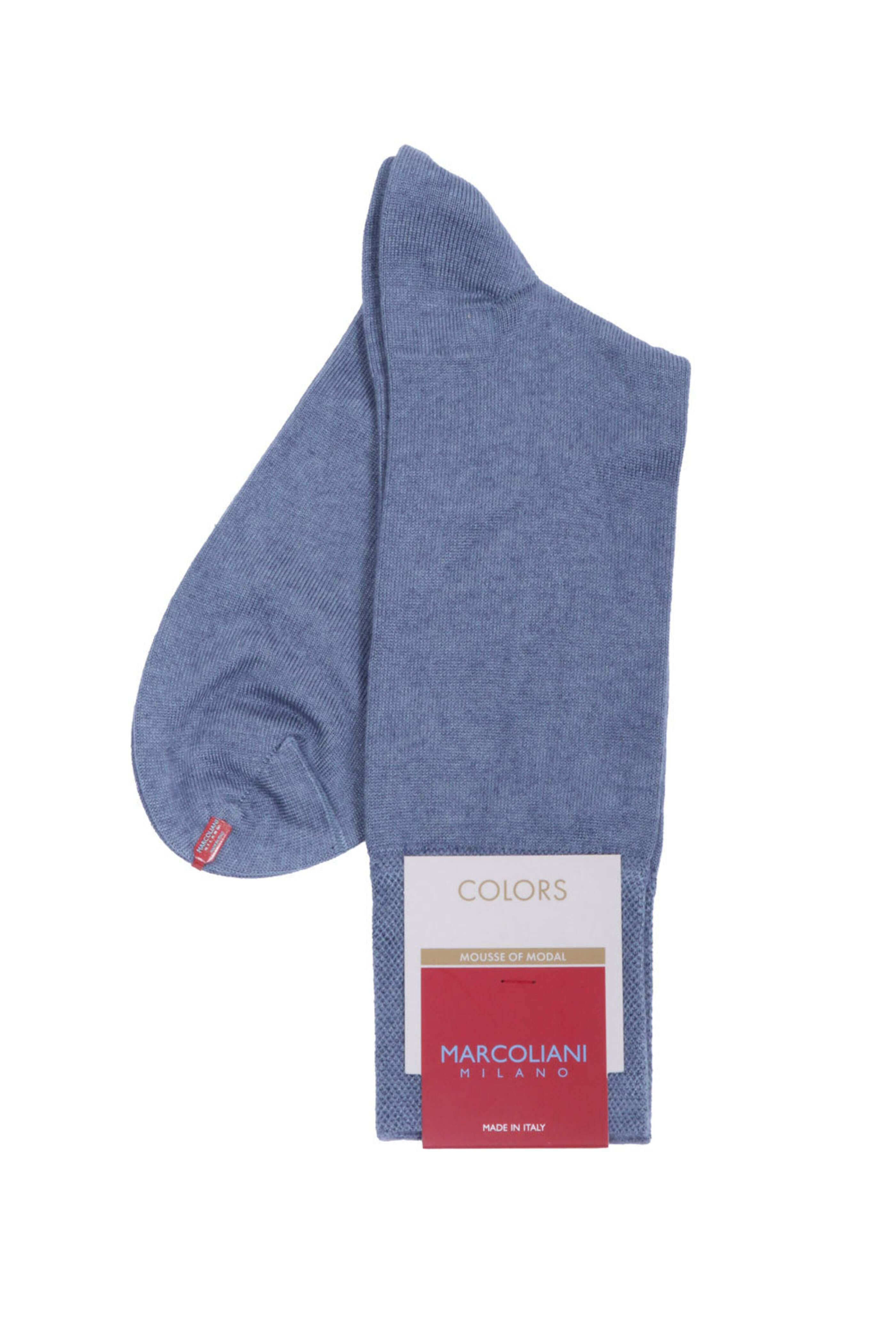 Marcoliani - Light Blue Midcalf Socks - view 1