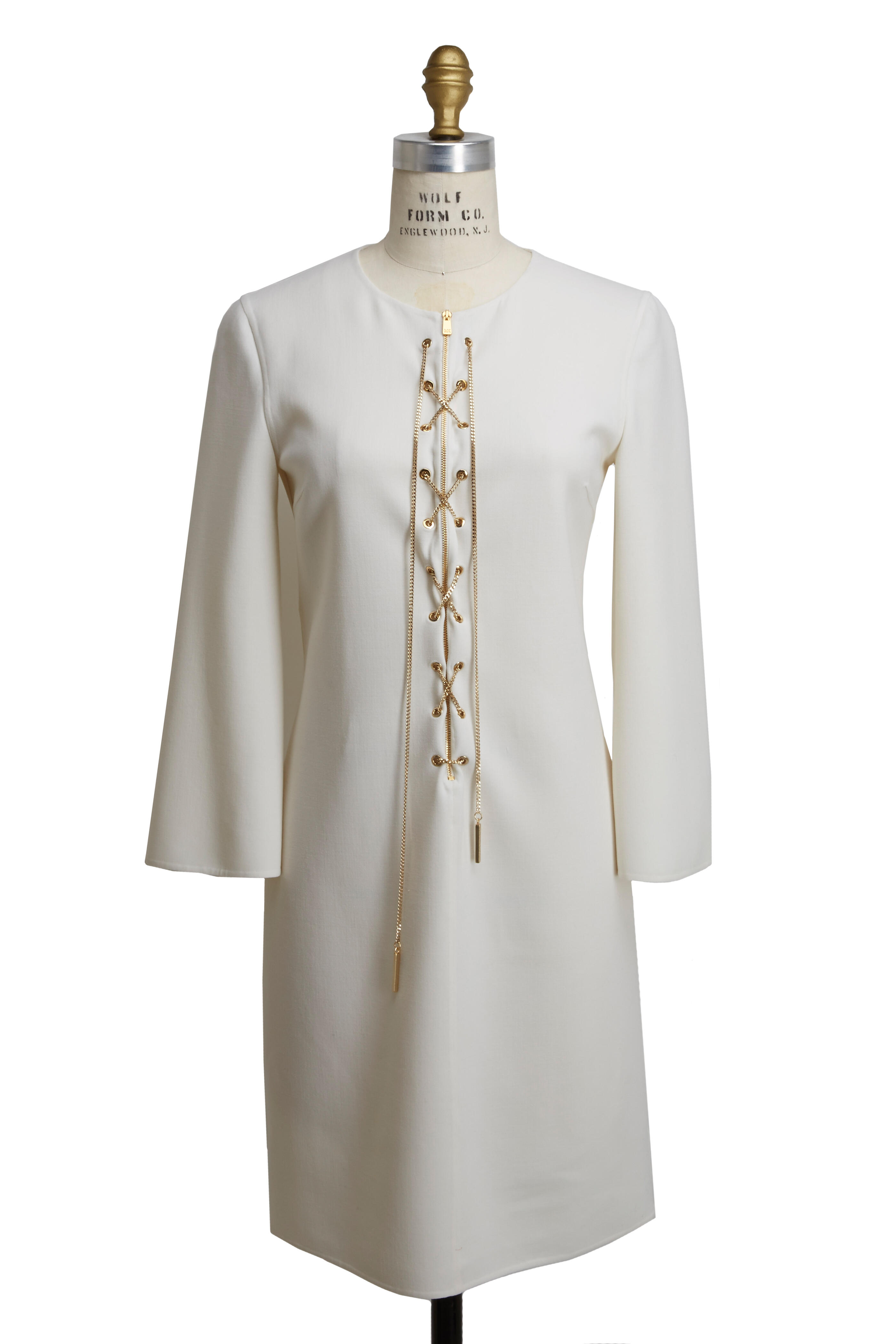 Michael Kors Collection - White Chain Front Dress Michael Kors Collection - White Chain Front Dress